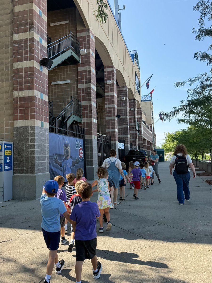 SCIOWA's tweet photo. Our preschoolers hit a home run on their field trip to the @IowaCubs! 

From seeing our name on the big screen to meeting Cubbie Bear, every moment was packed with excitement. Thank you, Iowa Cubs, for giving our preschoolers an unforgettable experience. https://t.co/SOrBWaxtPL