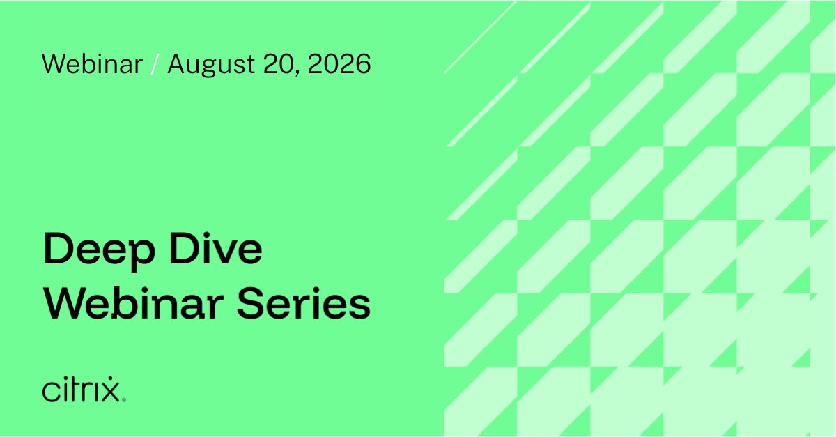citrix's tweet photo. We're kicking off a new #Citrix Deep Dive webinar series on August 20! 🧠

Join us for a technical look at #XenServer 9, including security enhancements, performance improvements, lifecycle modernization, and upgrade considerations.

Register now: https://t.co/ROedw3g0ng https://t.co/25MrzGUS8A