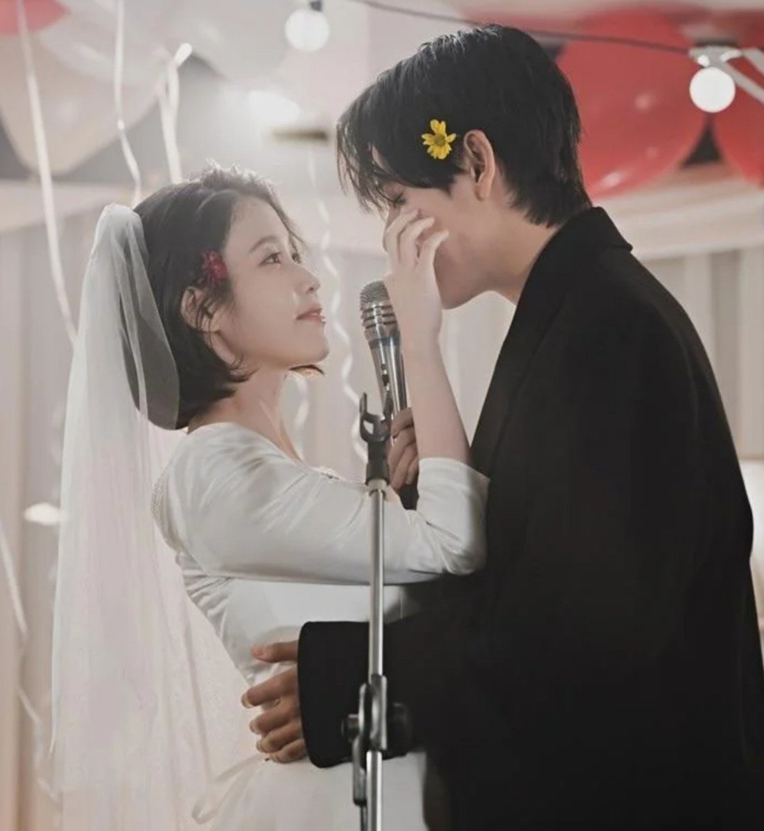 karkonzana's tweet photo. IU praises BTS' Taehyung;

"When we shot the 'Love wins all' music video together, Taehyung showed incredible focus and depth as an actor. He brought such warmth and sincerity to the storytelling." https://t.co/PohMfYfj5C