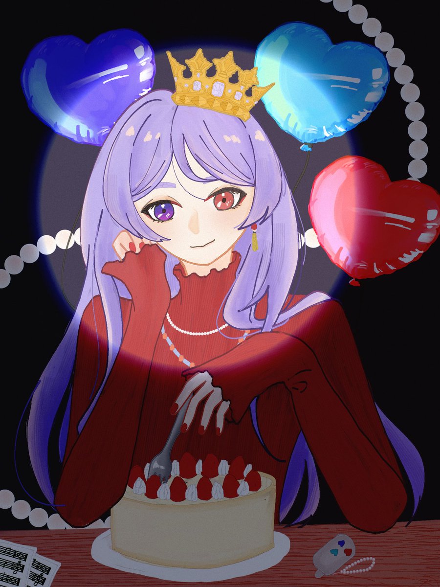 Lunecjvvv's tweet photo. 弦月お誕生日おめでとうございます🎶𓈊ˊ 
#上弦画 #弦誕祭2026 https://t.co/6dfhLt4Yas