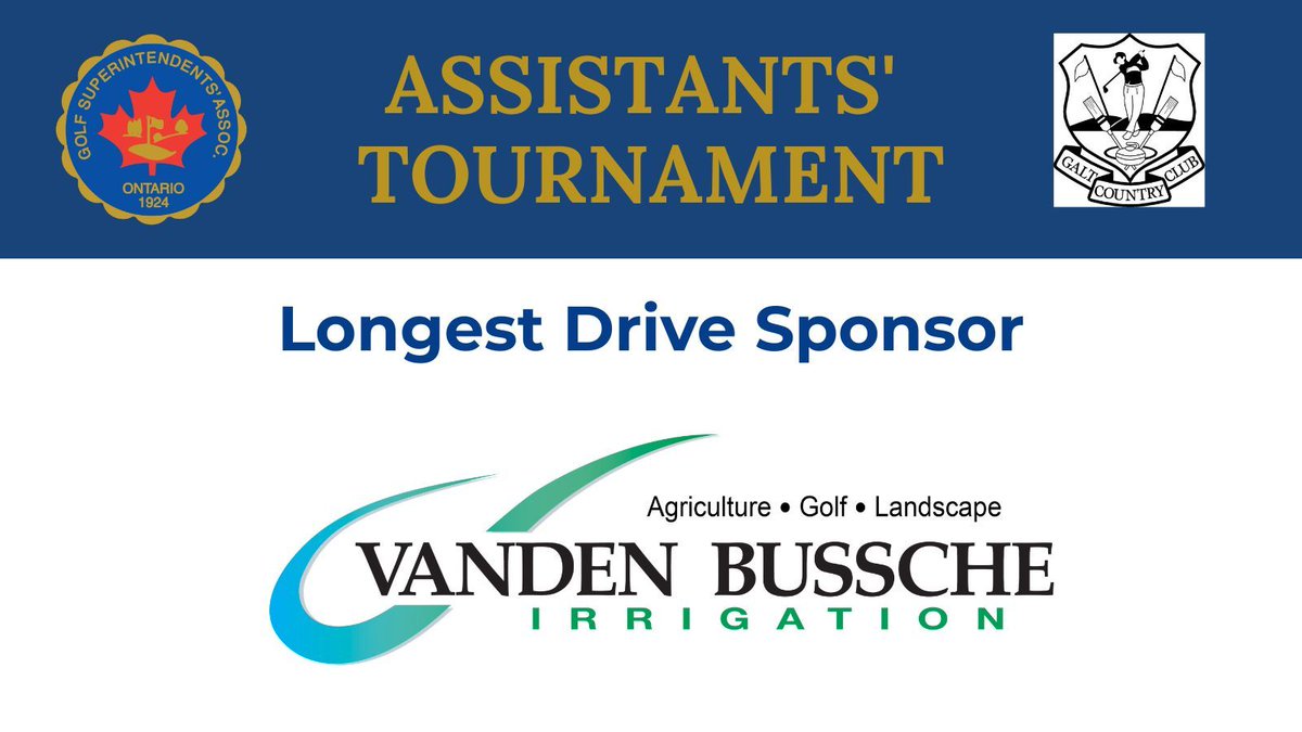 OntarioGSA's tweet photo. Let's see see who's got the longest drive!! Thanks to @VBIrrigation, winners go home with a $250 prize! See you all there on August 10 at Galt Country Club! https://t.co/rmKspN2UJP