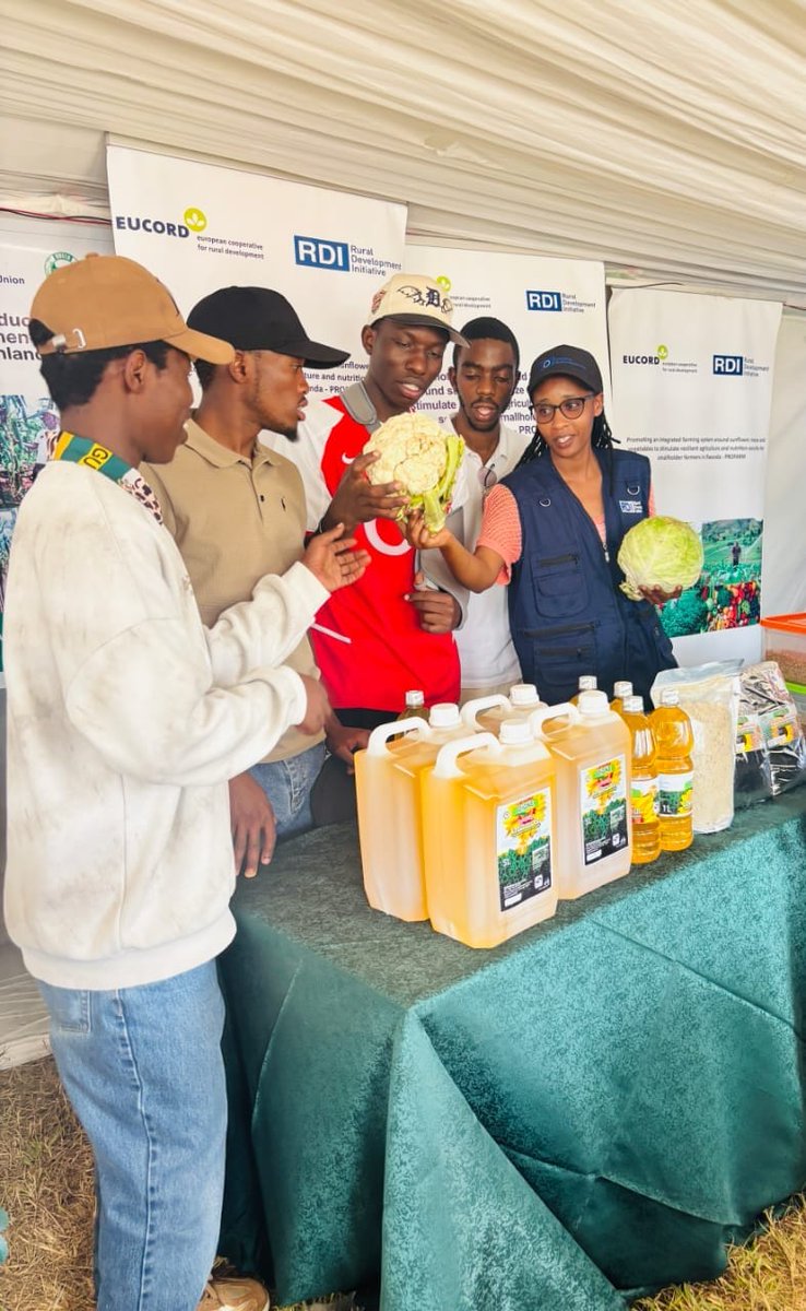 rdi_org's tweet photo. Pleased to welcome #RICA Level One Horticulture students to our stand at #RwandaAgriShow! 
They explored modern vegetable farming, quality production, and market access—turning classroom knowledge into practical skills. Honored to inspire the next generation.
#EUCORD #RICA_Rwanda https://t.co/qNhaY98yp3