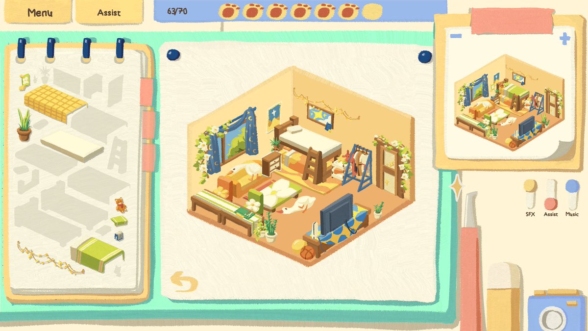 Potatosprouts66's tweet photo. After a day's work, I like to make myself a cup of hot cocoa or tea, and then draw these cute little assets. Watching the empty little cube gradually come to life brings me so much joy.
#cozygame #gamedev #indie https://t.co/pZftzc2aMB