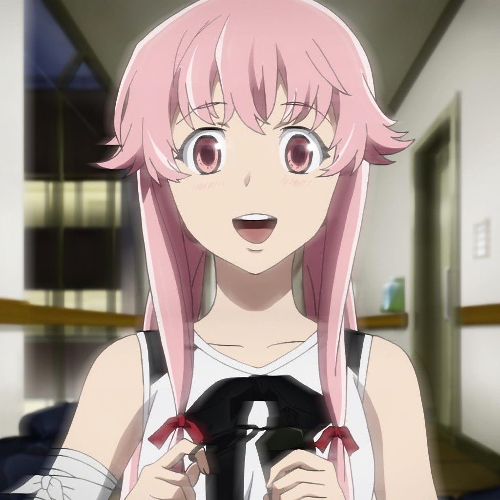 DailyYunoGasai's tweet photo. Daily post! Doesn’t she look so happy? #dailypost #yunogasai #futurediary #mirainikki #yuno https://t.co/rTkneMfgIZ