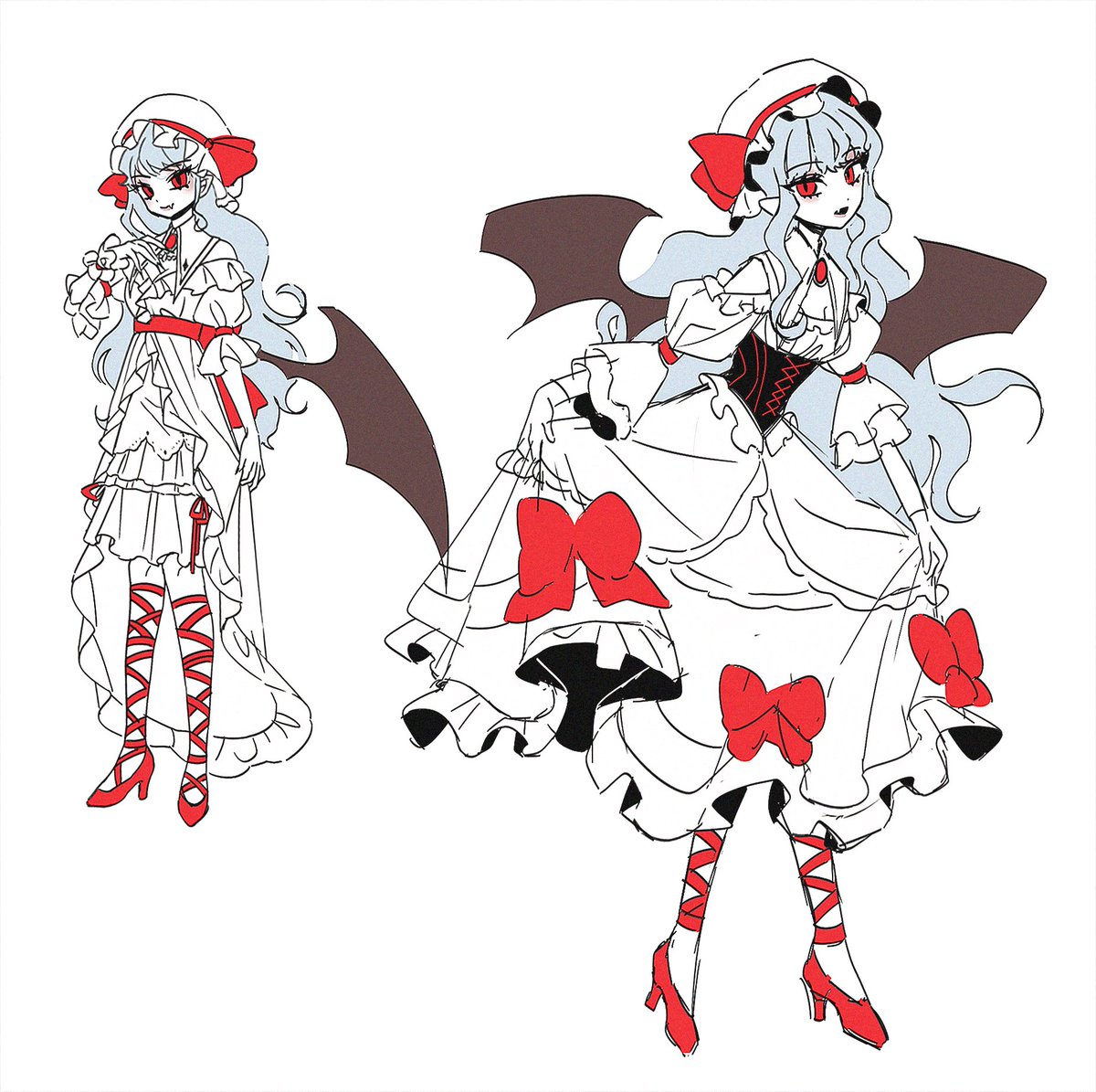 ooodeum_'s tweet photo. 乙女レミリアのデザイン #東方Project https://t.co/4mnilg0gYq