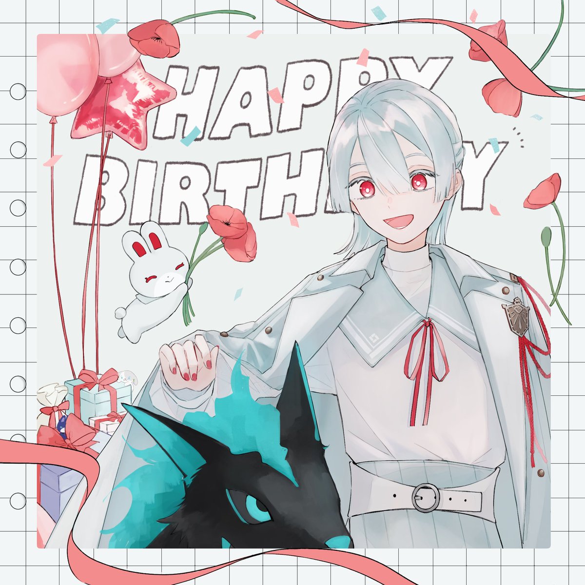 yuta__v2's tweet photo. #弦誕祭2026 #上弦画 

🎈HappyBirthday🎈 https://t.co/v5S5hlj5tv