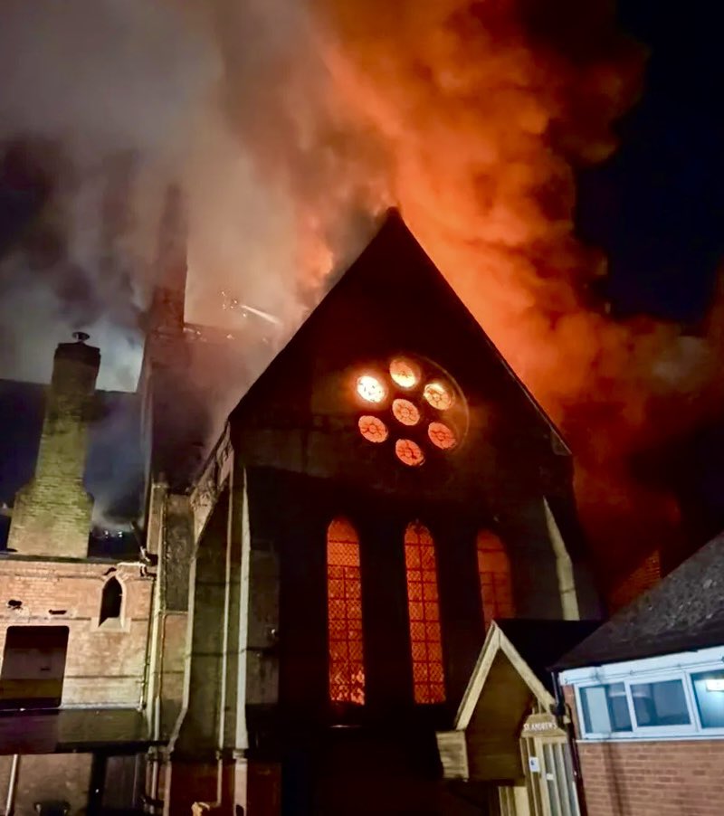 drhingram's tweet photo. A photo that sums up the state of the West

(St Andrew’s Church in Leicester) https://t.co/RpAvms9tTf