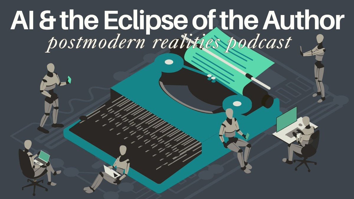 CRInstitute's tweet photo. Episode 509 of the Postmodern Realities Podcast is a conversation with @CRJournal author @DougGroothuis about his article, “AI and the Eclipse of the Author: The Image of God and Biblical Ethics" Listen" https://t.co/UkW7sG7GoX #aiandwriting #christianethics #creativity https://t.co/EcklCx7zPR