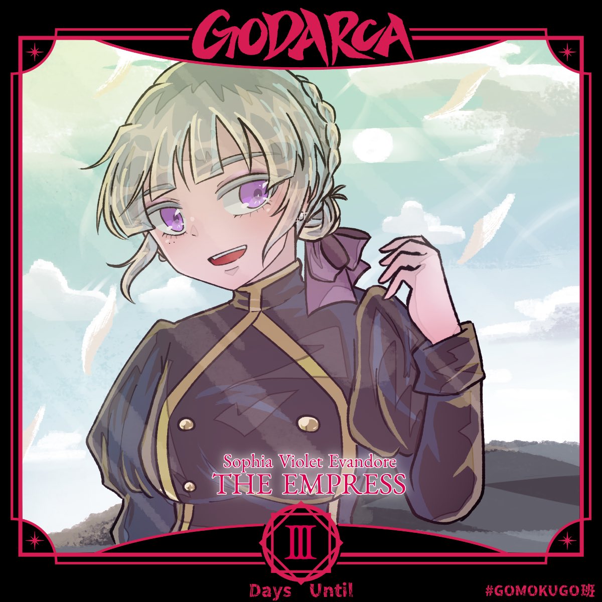 Troy__xxx's tweet photo. ♡.*･ﾟ┈┈┈┈┈┈┈┈┈┈┈ﾟ･*.♡
    HO III 女帝：Sophia Violet Evandore 
                 PL： @otyakoann 
♡.*･ﾟ┈┈┈┈┈┈┈┈┈┈┈ﾟ･*.♡

GODARCA #GOMOKUGO班
【始動まであと3日】

「人類の豊かな未来のために、共に参りましょう。カミュさん」

代理です💕 https://t.co/L5CiA09Ogd