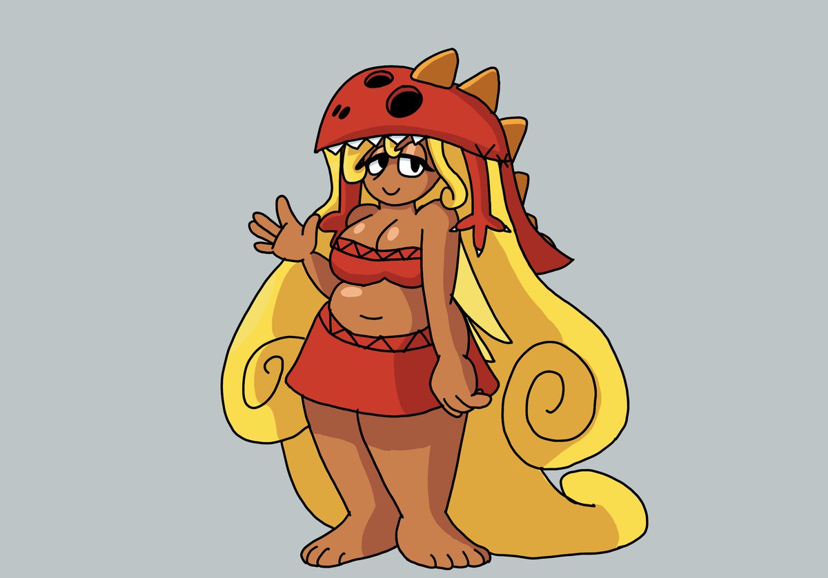 amadeusthecat69's tweet photo. I drew one of the nymphs from Rayman Origins because I was starting to get into a Rayman-y mood. https://t.co/H2s0LQLv7P