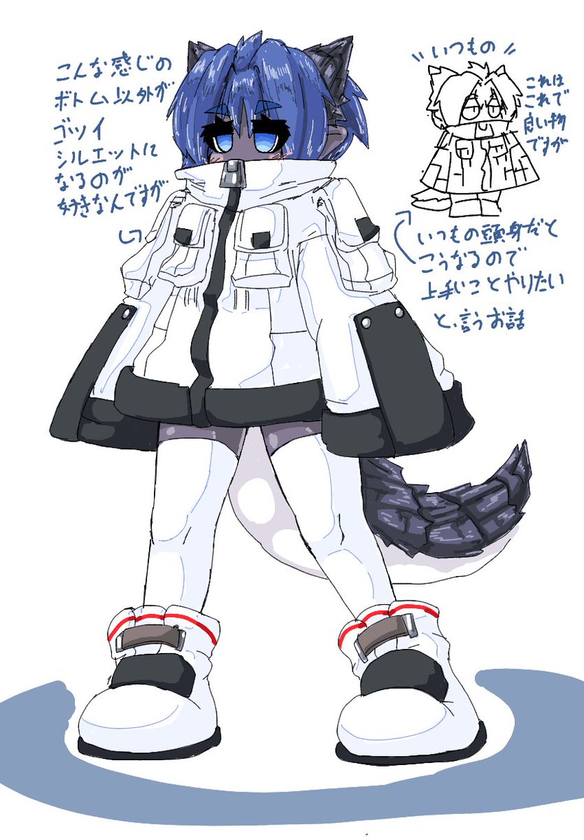 waldteufel9's tweet photo. 楽しい絵チャログ。シルエットと頭身と眷属ちゃん。 https://t.co/VqFKs8GfCA