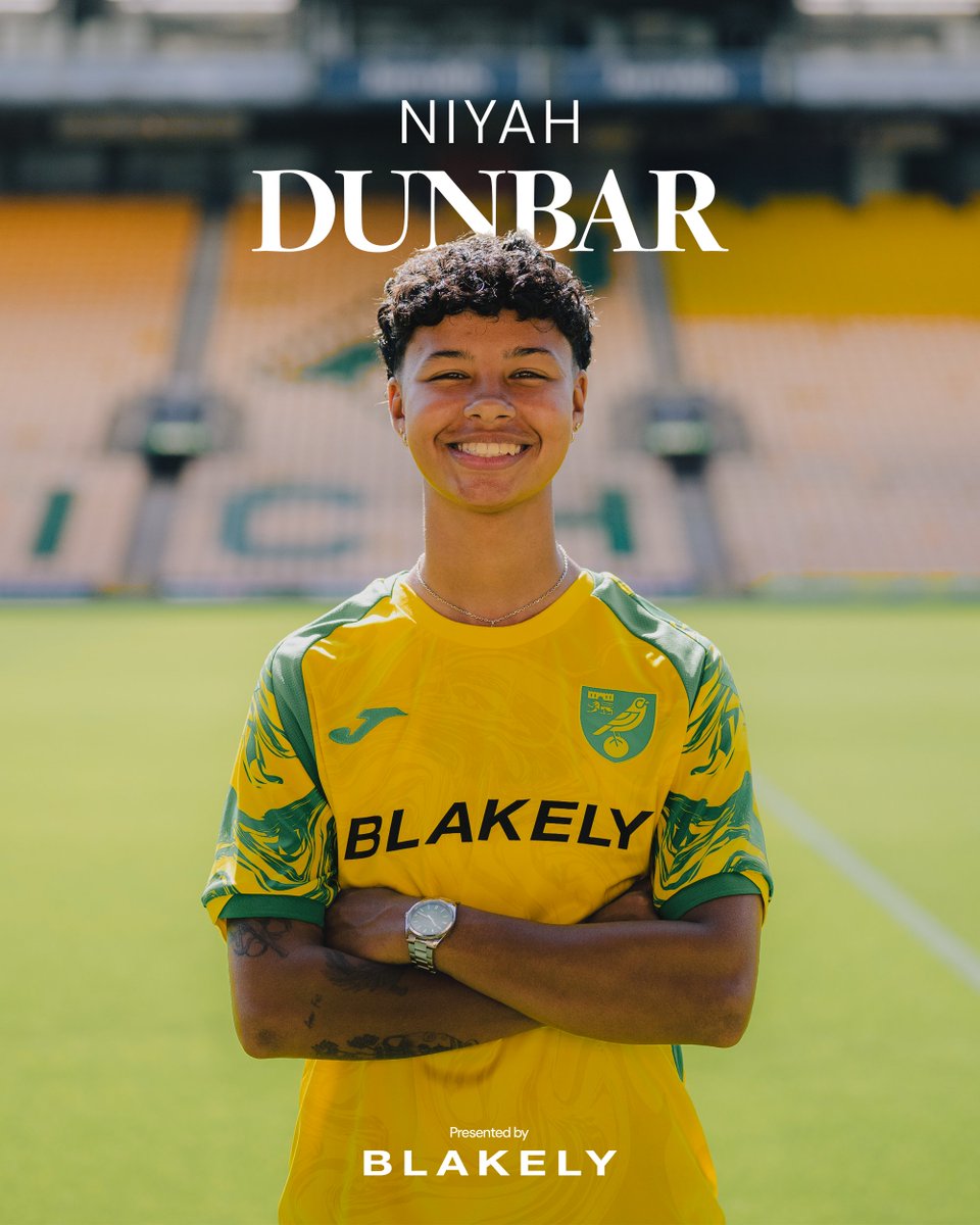 NorwichCityWFC's tweet photo. We are delighted to announce that forward Niyah Dunbar has joined us on loan from WSL side @SAFCWomen ⚡

Welcome to Norwich, Niyah 🤝 https://t.co/4NSlmd56it