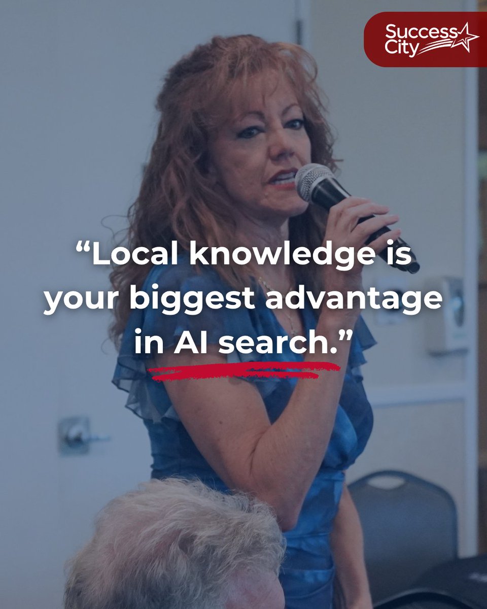 SuccessCityLV's tweet photo. Maria Bailey knows that big brands may have bigger budgets, but that isn't what AI is looking for.

The businesses that consistently answer real customer questions, and share local expertise are earning more visibility than ever before. https://t.co/yhIUk1MUgq