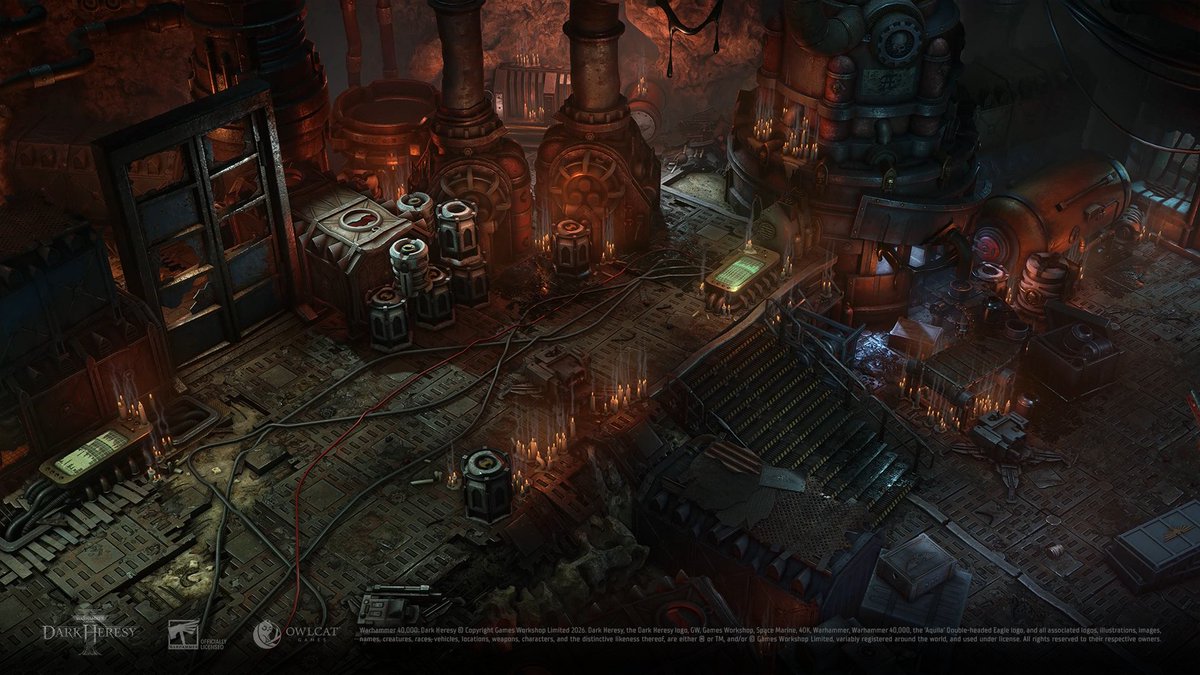OwlcatGames's tweet photo. These storages from Warhammer 40,000: Dark Heresy are filled not only with valuables, but also with secrets. Among endless crates and containers, it is easy to conceal evidence, forbidden knowledge, and those who were never meant to be found. https://t.co/sC3spocmas