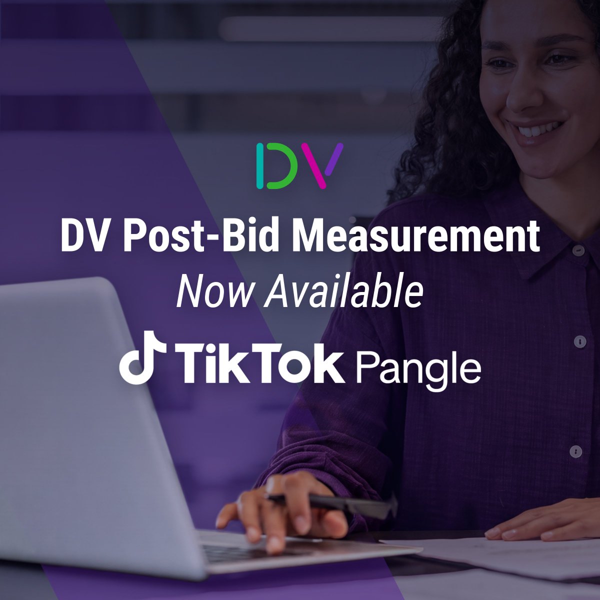 doubleverify's tweet photo. DV advertisers can now verify brand suitability and measure viewability on TikTok Pangle across all available markets, gaining independent, third-party verification for mobile app inventory purchased through TikTok Ads Manager. https://t.co/nIxLIHwq1C