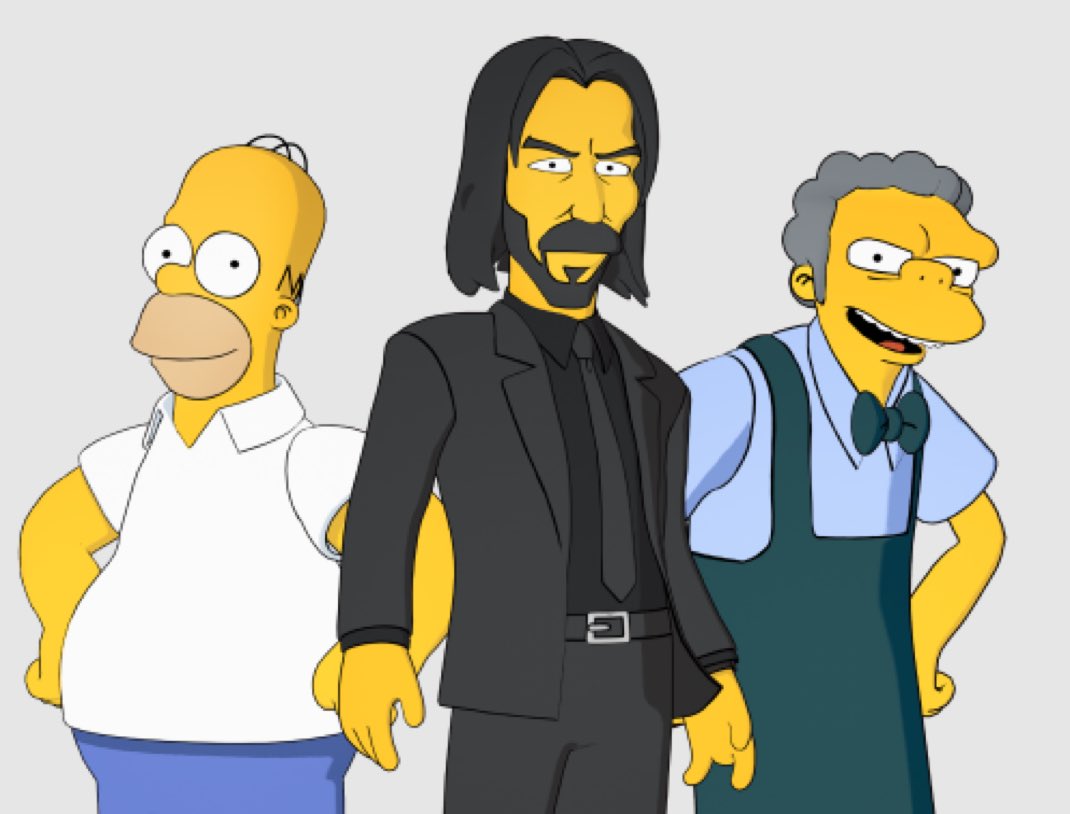 fortbrleakkz's tweet photo. The Simpsons - John Wick Skin https://t.co/nZINa03maw