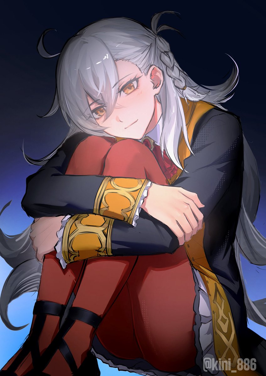 kini_886's tweet photo. #fgo 顺利在最后一个十连6宝了😭作为典中典白毛控，九年前真的是被此女骗来玩fgo的。
再发一下去年年底终章时候画的奥尔加 https://t.co/DCzJtQp8zx