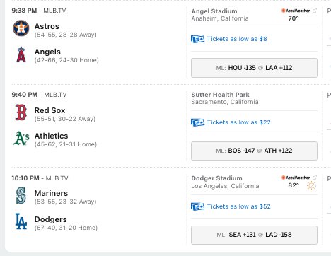 northsiden0tch's tweet photo. Once again, a weekday day game and the Pirates are the 2nd highest "get-in" price behind only the Dodgers. 

In fact, they are over 100% more expensive than eight of the 14 other games being played throughout MLB today.

Pittsburghers are being price gouged. Plain and simple. https://t.co/DX0rW25aO6