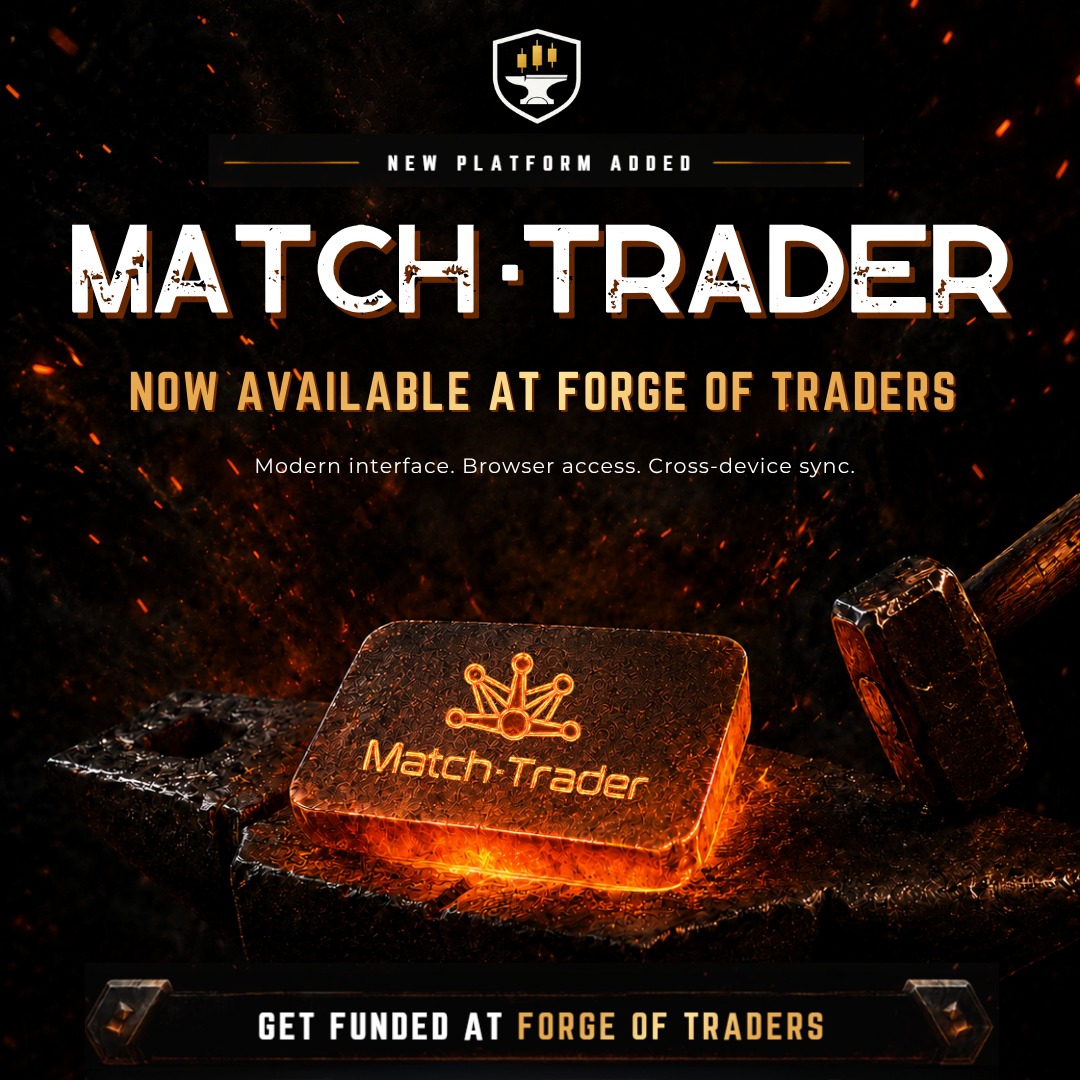 ForgeOfTraders's tweet photo. 🔥 NEW PLATFORM ADDED: MATCH-TRADER 🔥

We are constantly upgrading the forge to provide you with the most advanced tools in the financial space. We are proud to announce that Match-Trader is officially live and available for all traders!

Elevate your market execution with a platform designed for the modern era:

💻 Modern Interface - A clean, intuitive dashboard built for rapid analysis and smooth order navigation.

🌐 Browser Access - No clunky downloads required. Launch your charts and manage positions instantly from any web browser.

📱 Cross-Device Sync - Seamlessly shift your trading from desktop to mobile without losing track of your charts or order history.

Stop fighting outdated setups. Step into a premium ecosystem engineered to give your strategy the speed and flexibility it deserves.