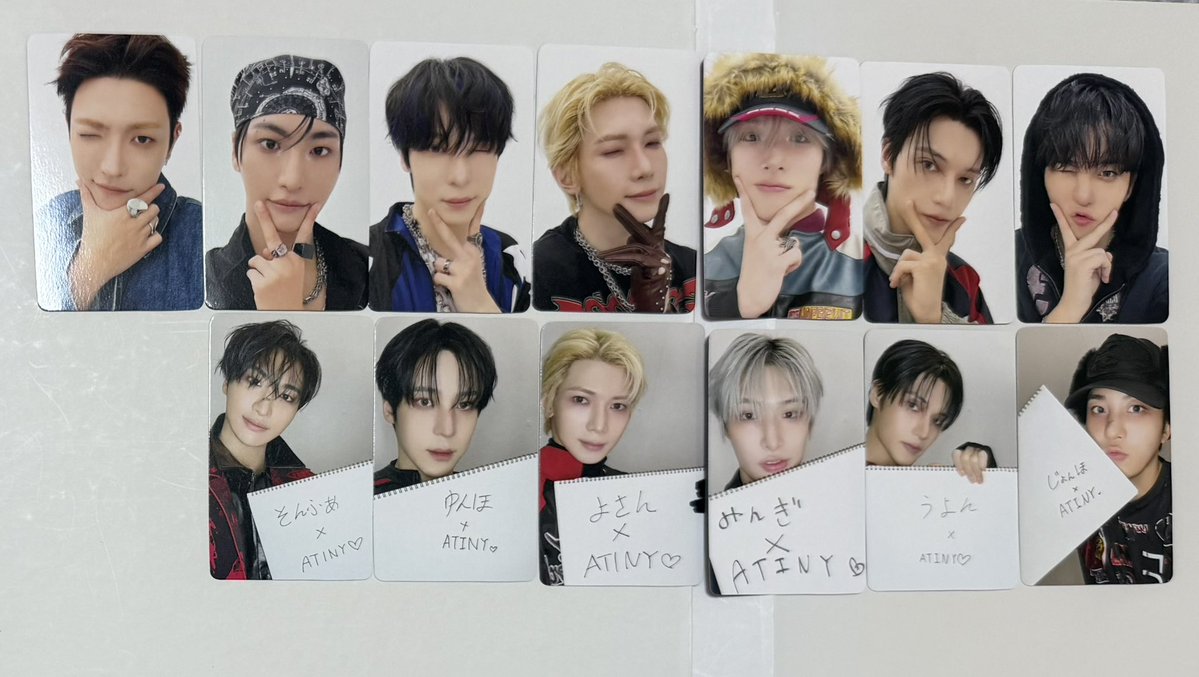 mi___tiny_'s tweet photo. ATEEZ JAPAN 5TH SINGLE BAD(JP Ver.) 
特典 トレカ 交換

譲　写真１枚目　JPFC特典

求　他店舗特典　ホンジュン・サン
　　(※JPFC•ユニバ以外)

ペンミ手渡し優先、郵送も可
お心当たりの方はお声がけ下さい🙇‍♀️ https://t.co/0TDNKD4NCn