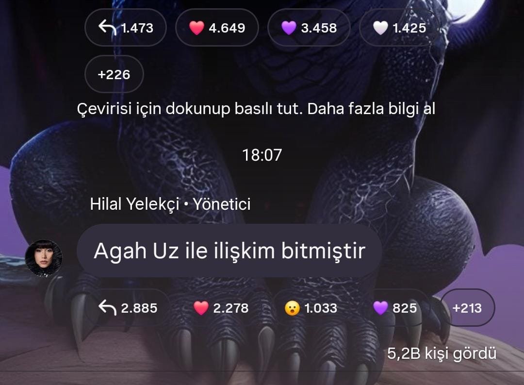 PopFestTR's tweet photo. Hilal Yelekçi, Agah Uz ile ilişkisinin sona erdiğini açıkladı. https://t.co/lKEt7eEd9h