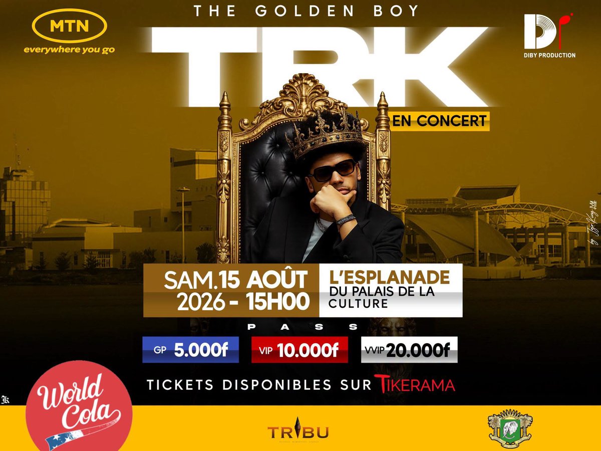 Tikerama's tweet photo. Save the date : TRK sera au Palais de la Culture le 15 août. La billetterie est déjà ouverte.
📲 Réserve ta place sur : https://t.co/I7slve4KuP
#Tikerama #BilletterieEnLigne #TRK https://t.co/eY6Z6oQ4bD