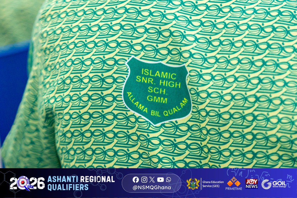 NSMQGhana's tweet photo. ASHANTI

End of Contest

Islamic SHS, Kumasi: 41pts
Agona SHTS: 40pts
Juaben SHS: 32pts
Tweneboa Kodua SHS: 28pts
Mpasatia SHTS: 21pts

Islamic SHS, Kumasi pull off the remontada to win the contest by a single point!

#NSMQ2026 #NSMQRegionals #Primetime https://t.co/pO4Q8gmzFZ