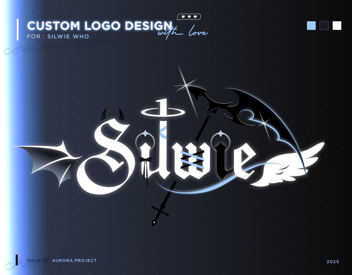 projectaur0ra's tweet photo. ╭  custom logo design﹕
[ ♡ ] › cmm for silwie who
⌞#vtuberlogo ı #vtuber ⌝ https://t.co/zkhJFz5D91