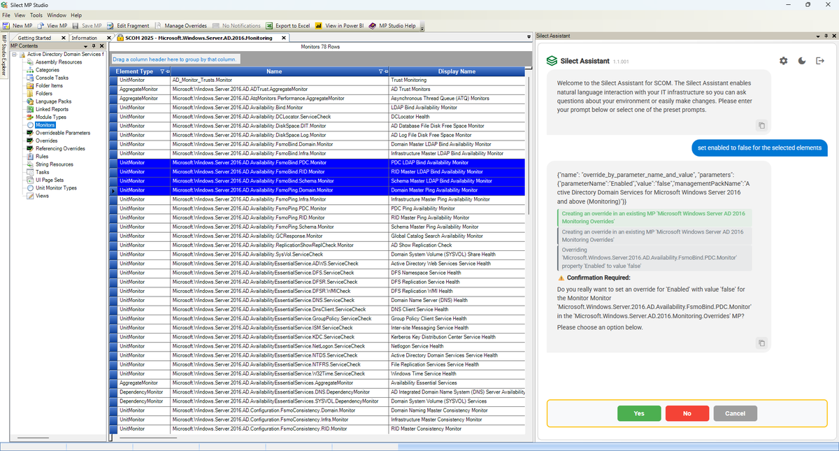 silect's tweet photo. NEW RELEASE! The leading authoring and lifecycle management platform for #SCOM just got better! MP Studio makes management pack development and administration more efficient and we've added support for the Silect Assistant bringing the power of AI to SCOM! https://t.co/28GYDBSuR4 https://t.co/Gx8nYa5jH3