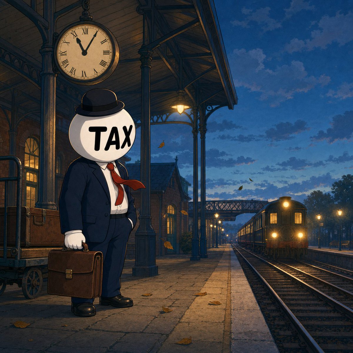 TaxmanOffice's tweet photo. Some trains bring opportunity. Others bring me. https://t.co/pDWuvhUr63