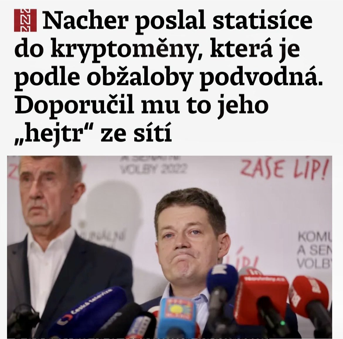PajaVonDr's tweet photo. Tak dlouho @PatrikNacher křičel Kampelička a Bitcoin až mu to zatemnilo mozek 🤣 https://t.co/EFY55sEoNR
