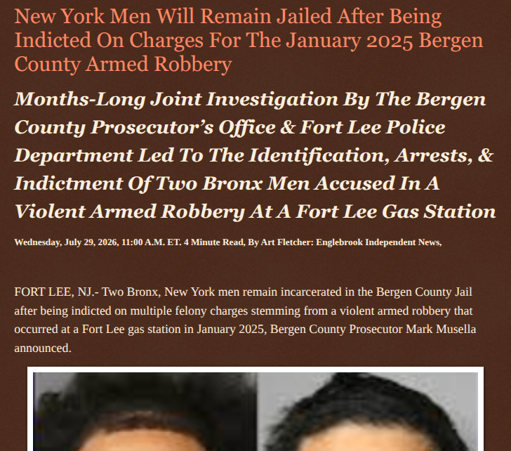 ArtFletcher9's tweet photo. New York Men Will Remain Jailed After Being Indicted On Charges For The January 2025 Bergen County Armed Robbery https://t.co/ARmfHckyt3 via @Englebrooknews #CrimeNews #NewJersey #BergenCountyNJ #GrandJury #Indictment #FortLeeNJ #GasStation #ArmedRobbery #NewYork #BronxNY #Charged #Robbery #Weapons #Assault #Charges @HRG_Media @LodiNJNews @fordmb1 @SarahGeving1 @Shannon96574094 @DanCook26214426 @Daytobehappy @janninereid1 @gator4kb18 @TrumpWasRite2 @KathyKbrose @RobGerundo @JimBobW49
