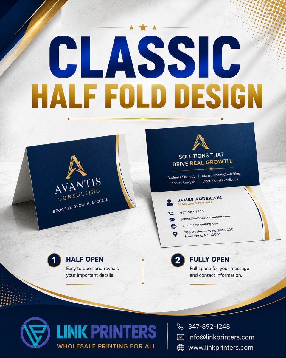 link_printers's tweet photo. Make a Bigger Impression with Every Fold!

Visit: https://t.co/zpl65TsOso

#BusinessCards #FoldedBusinessCards #PrintMarketing #BrandIdentity #ProfessionalPrinting #SmallBusiness #GraphicDesign #CustomPrinting #MarketingMaterials #LinkPrinters https://t.co/qIvcnv9r5q