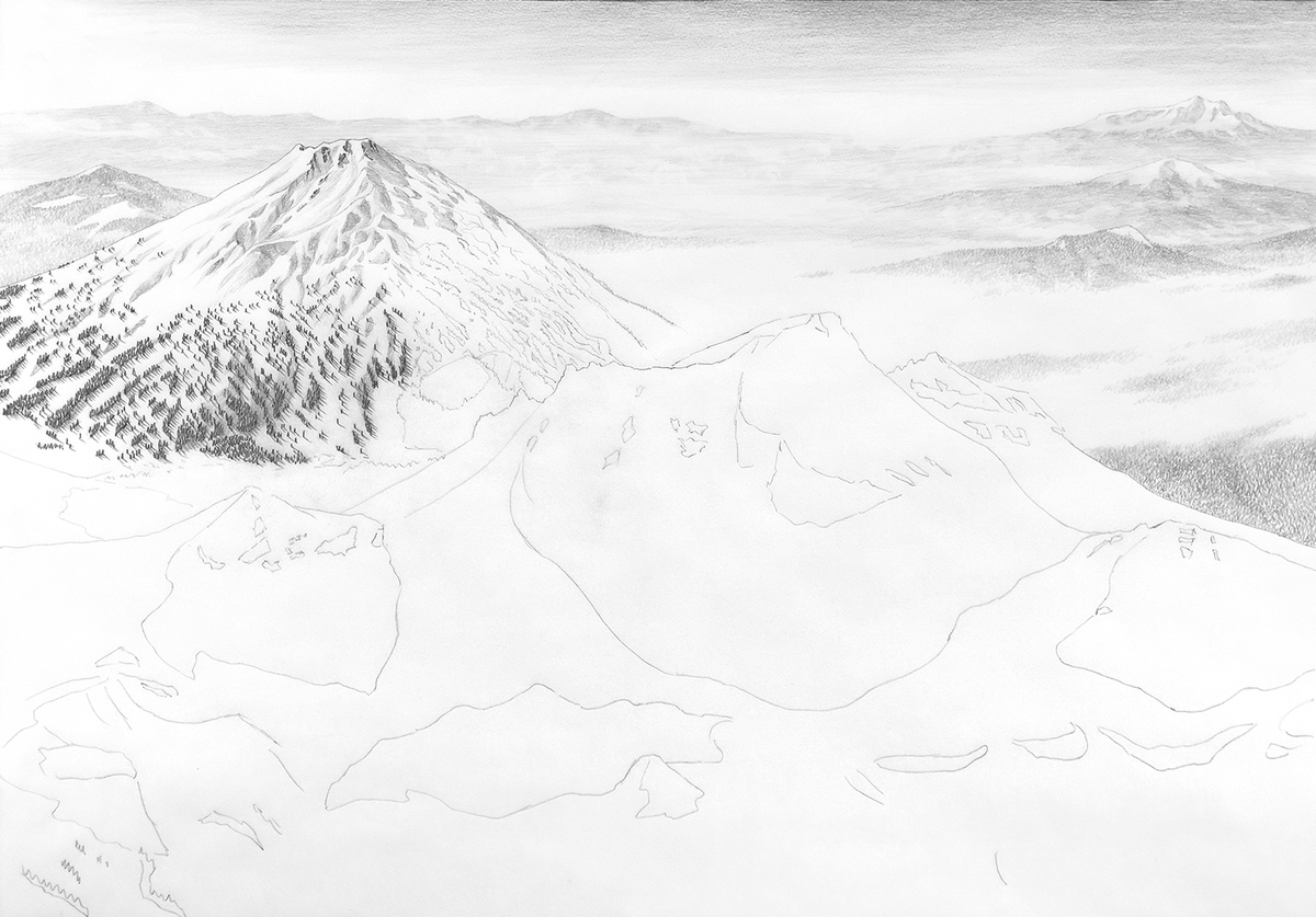 JamesNiehues's tweet photo. We’re adding another #SummitSeries sketch to the collection. I’ll bet the large dormant stratovolcano on the horizon gives this destination away. Any ideas?
𖧥
𖧥⁠
𖧥
#EndlessWinter #Skiing #Snowboarding https://t.co/K8yyJad2gS