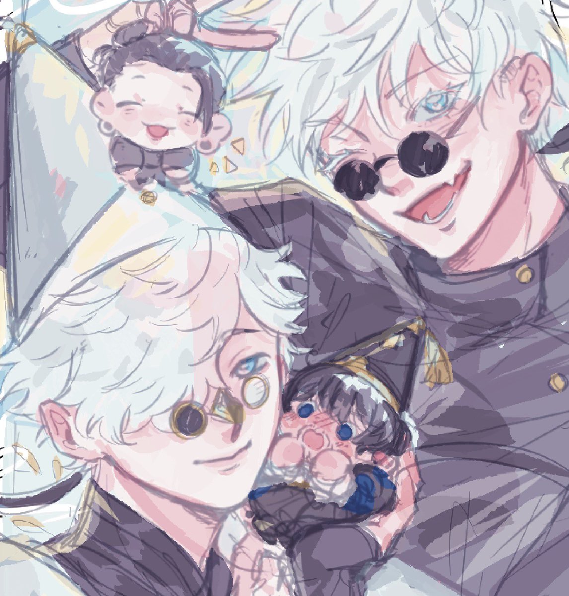 UR_myPalette's tweet photo. Wip gojo &amp; qifrey photocard 

my baby boys 🫳🏻🫳🏻🫳🏻 https://t.co/LeZuA9jgjz
