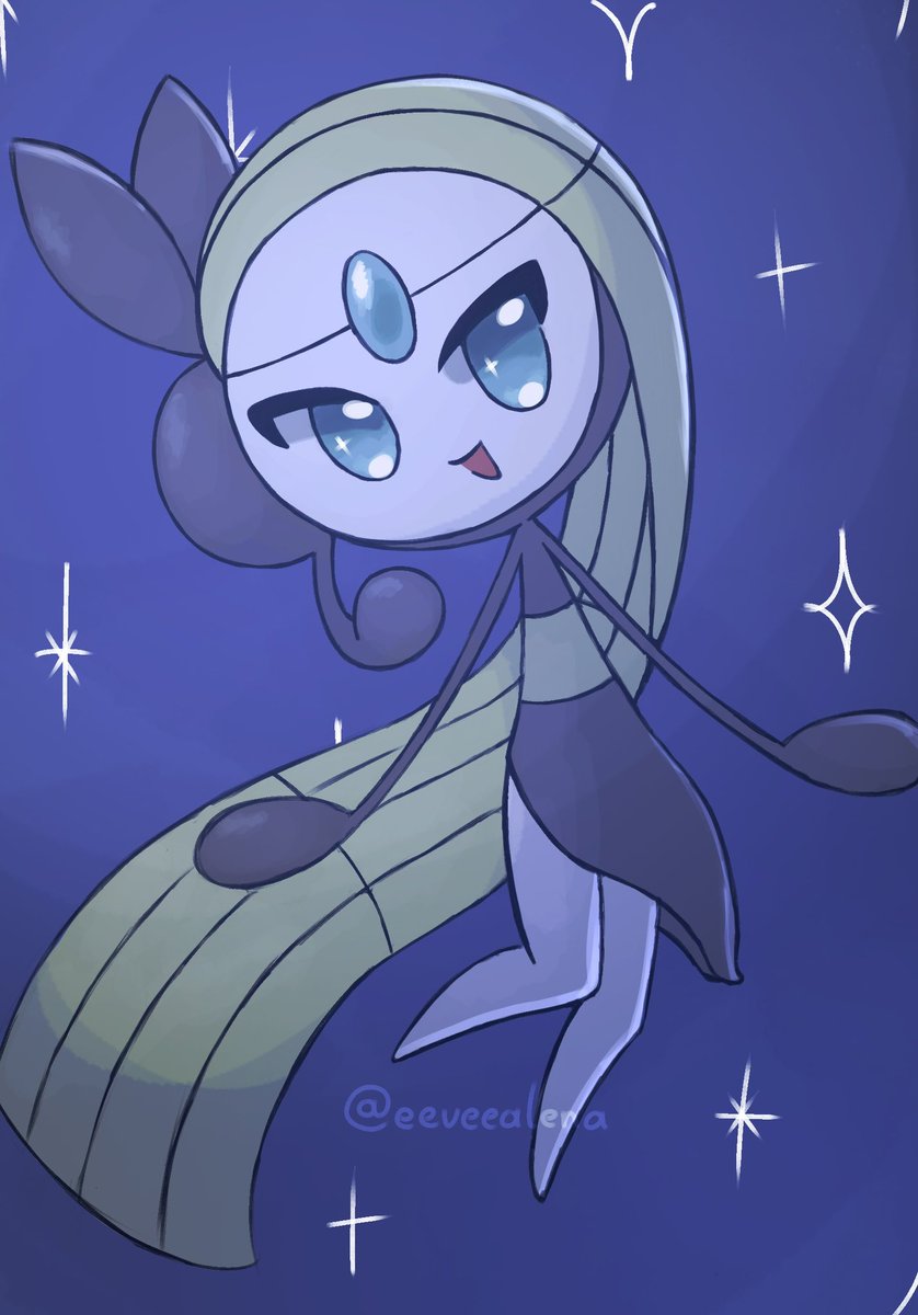 eeveealena's tweet photo. Still trying different things #meloetta #pokemonfanart https://t.co/rXLih93iha