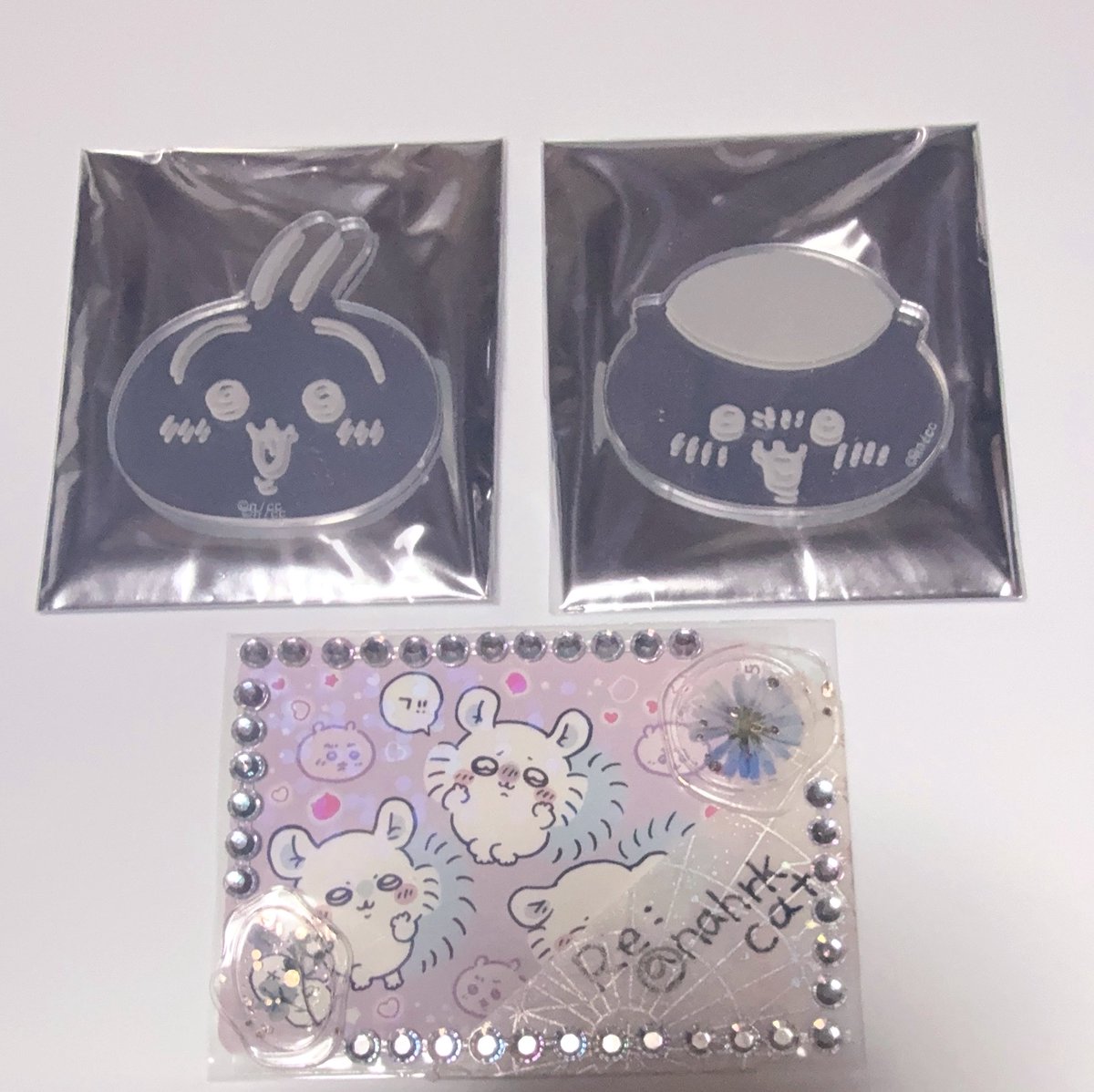 nahrkcat's tweet photo. 【交換】ちいかわ 東京みやげ おかおミラーステッカー

譲)うさぎ、くりまんじゅう

求)モモンガ

郵送交換になります。検索からもお気軽にお声掛け下さい。よろしくお願い致します。 https://t.co/5T3hIy74gx