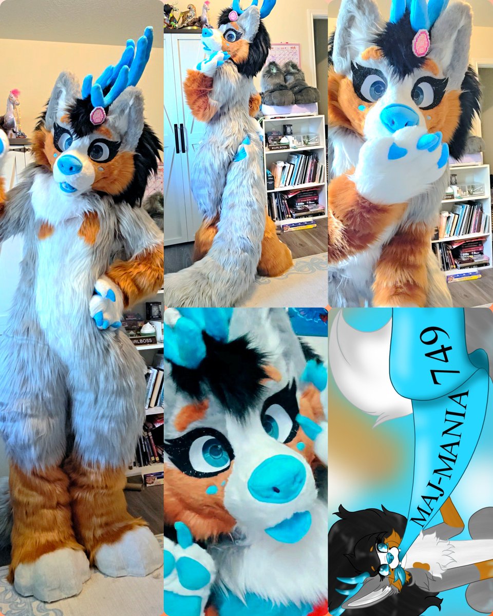 MMania749's tweet photo. I finished making my full suit ^u^
#fursuit #fursuiter #fursuitmaker #caninefursuit #deerfirsuit #dogdeer #furryfandom #furry #fursuiting #fursuitcommissions #fursuitmaking #fullsuit #digifursuit #slimdigi #openfursuitcommissions #tiktokfurry https://t.co/a9JIxMeMo2