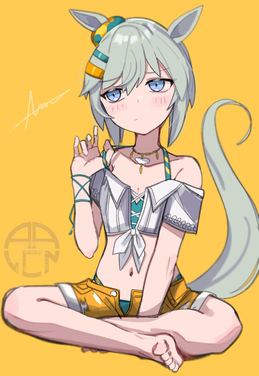 Arlcn_1115's tweet photo. 水着セイウンスカイちゃん https://t.co/mATOaBovoE