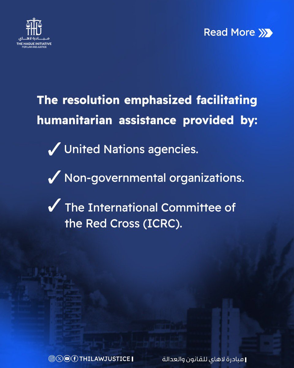 THILawJustice's tweet photo. 📜On This Day | 29 July 1982
The UN Security Council adopted Resolution 515, calling for the immediate lifting of the siege of Beirut and ensuring humanitarian relief reaches civilians in need.

#international_law #occupied_territory #justice #palestine #jerusalem https://t.co/hFYDkHvvP3