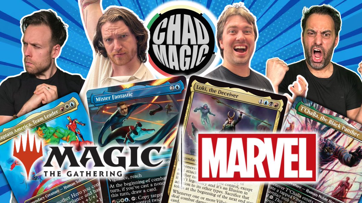 TheChadMagic's tweet photo. These #marvelsuperheroes precons are no joke! We try them out with @MedicCasts and @TheElderDingus!

Watch until the end for your chance to win a load of @UltraProIntl goodies! This episode is also sponsored by Girudo!

https://t.co/fn49sPBP7L https://t.co/SxjXzKtOiA
