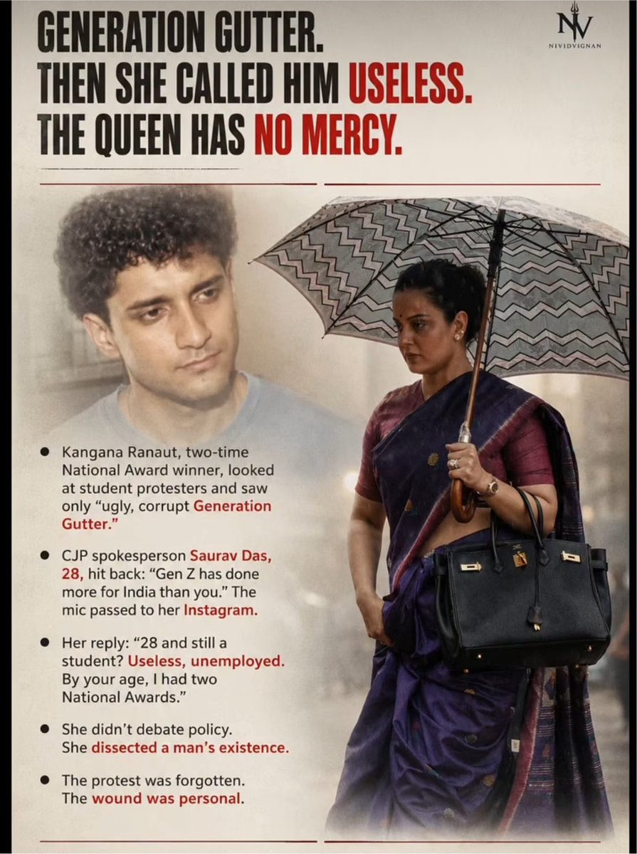 scorprian's tweet photo. Sahi toh boli Kangana .. 28 and student?? Kaun si padhayi kar raha yeh ? https://t.co/ybGcygAzCs