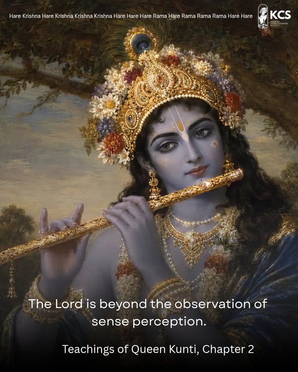 KCSociety_India's tweet photo. The Supreme Lord : beyond material senses. https://t.co/1LpyjoAwcE