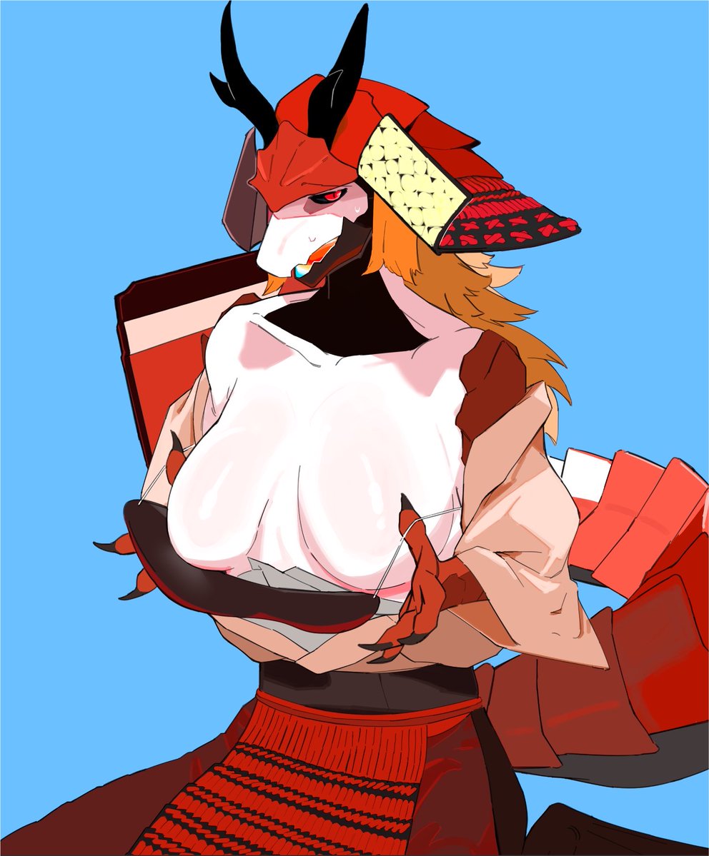 lamcarrot's tweet photo. ボルシャック大和撫子ドラゴン《おっぱい》 https://t.co/IdmVB8R1n8