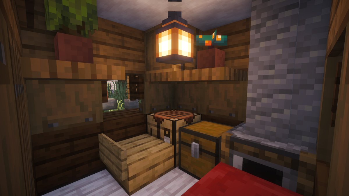 mintofchocomint's tweet photo. 今回は5x5のサイズ縛りで、快適に住めそうな家を作りました！
#つる鯖 https://t.co/hjaSelWC9H