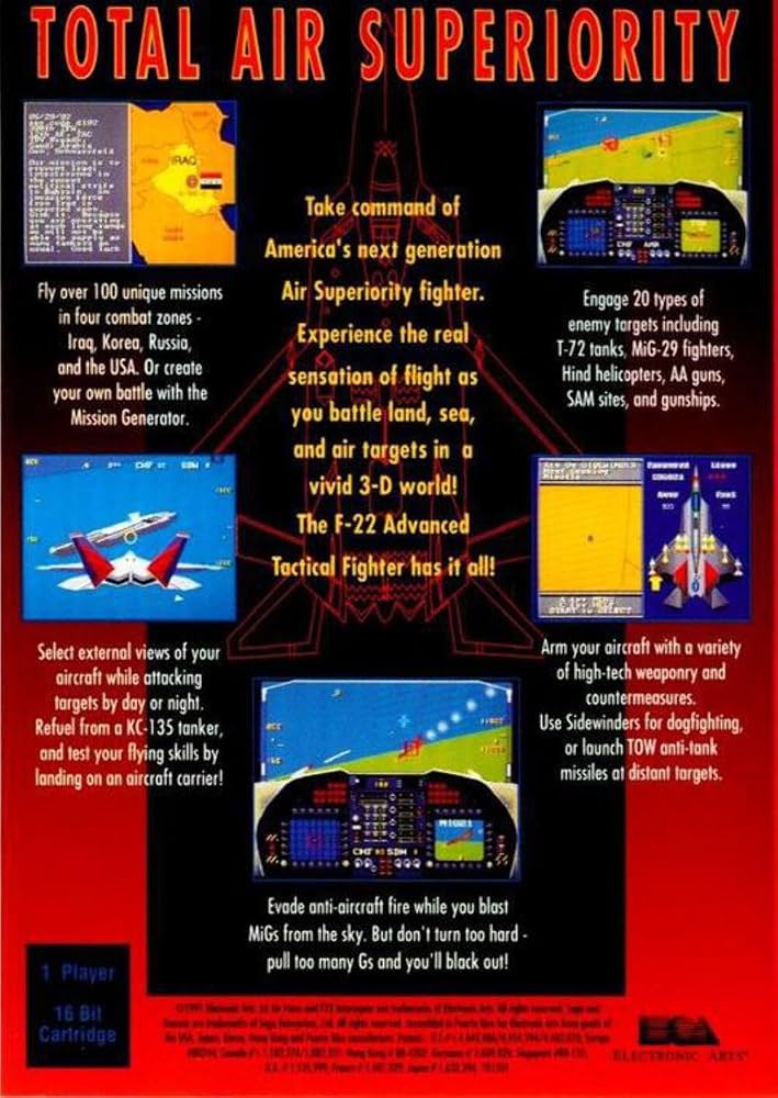 Cramblins's tweet photo. @SpaceborneMedic 33 here. This was my favorite game on the Sega Genesis. It came out in 1991. Missions revolve around hitting Saddam again, Kim il Sung launching the second Korean War, and dealing with the collapse of the Soviet Union https://t.co/w8PTP15nen