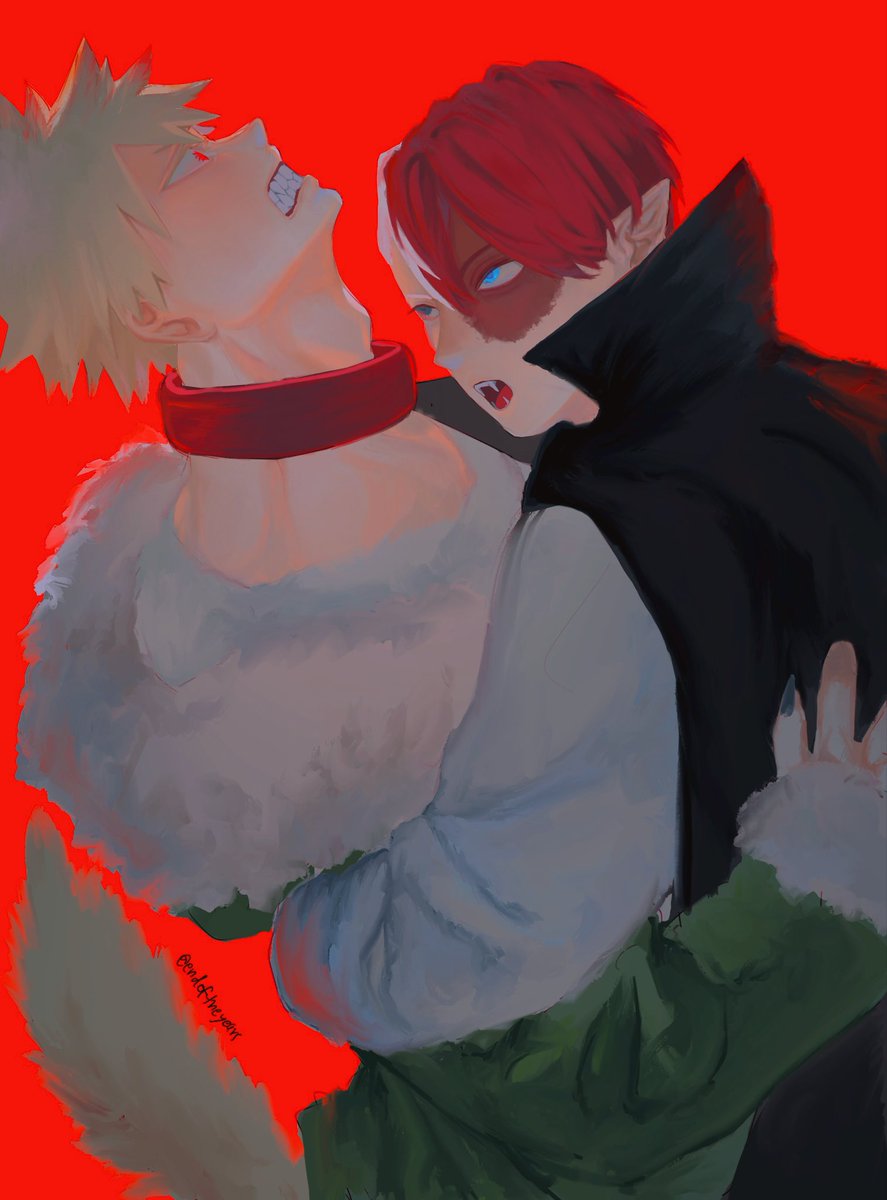 endoftheyears's tweet photo. 🧛🏻🐺
#โทโดบาคุ #todobaku #轟爆 https://t.co/ac8LSRPH1J