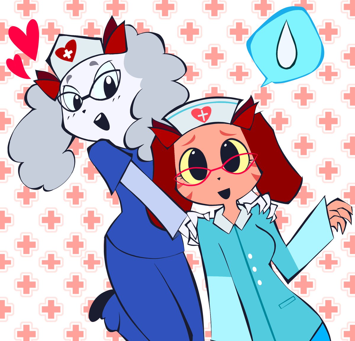 MelodeeRings_'s tweet photo. comm for @agej0girlyy !!! #animalhospital https://t.co/6v0DOg8p5t