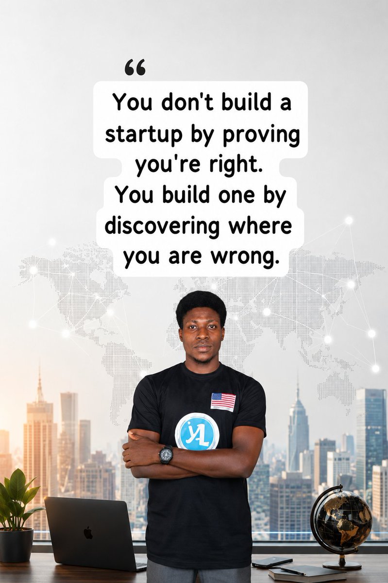 iam_johnosu's tweet photo. Your first product isn't your masterpiece.

It's your first experiment.
If you're trying to prove you're right, you'll ignore feedback.

If you're trying to learn, you'll build something customers actually want.

Stay curious. Stay adaptable. https://t.co/ONT2cr6Qj6