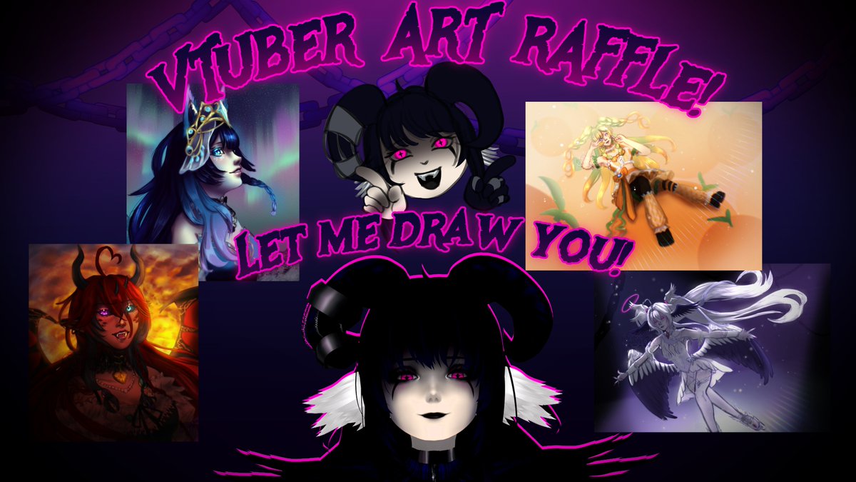 MiluluVT's tweet photo. 🩷🐦‍⬛VTUBER ART RAFFLE🐦‍⬛🩷
I HAVE OFFICIALLY OPENED MY COMMISSIONS ON VGEN!!! WOOOOO
To celebrate, I will work on three (3) surprise/skeb style illustrations, live on Twitch, for three lucky VTubers:
-two (2) bust up portraits, one for each VTuber, dedicating ~3hrs on each portrait, on July 31st @ 3PM GMT 
-one (1) full body colored sketch + minimal background, for the third VTuber, on August 1st @ 3PM GMT

If you're a VTuber & would like some FREE art:

1. Post your PNG in the comments (no AI)
2. Retweet this post
3. Follow (optional)

Optionally, feel free to let me know a little bit about your lore/personality in your reply. I would love to know more! 🩷